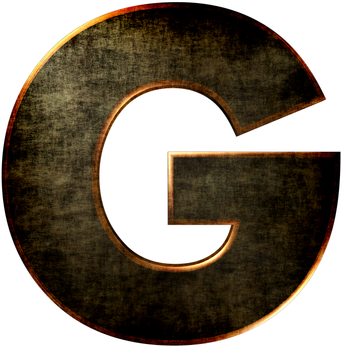 Grunge_ Style_ Metallic_ Letter_ G PNG Image