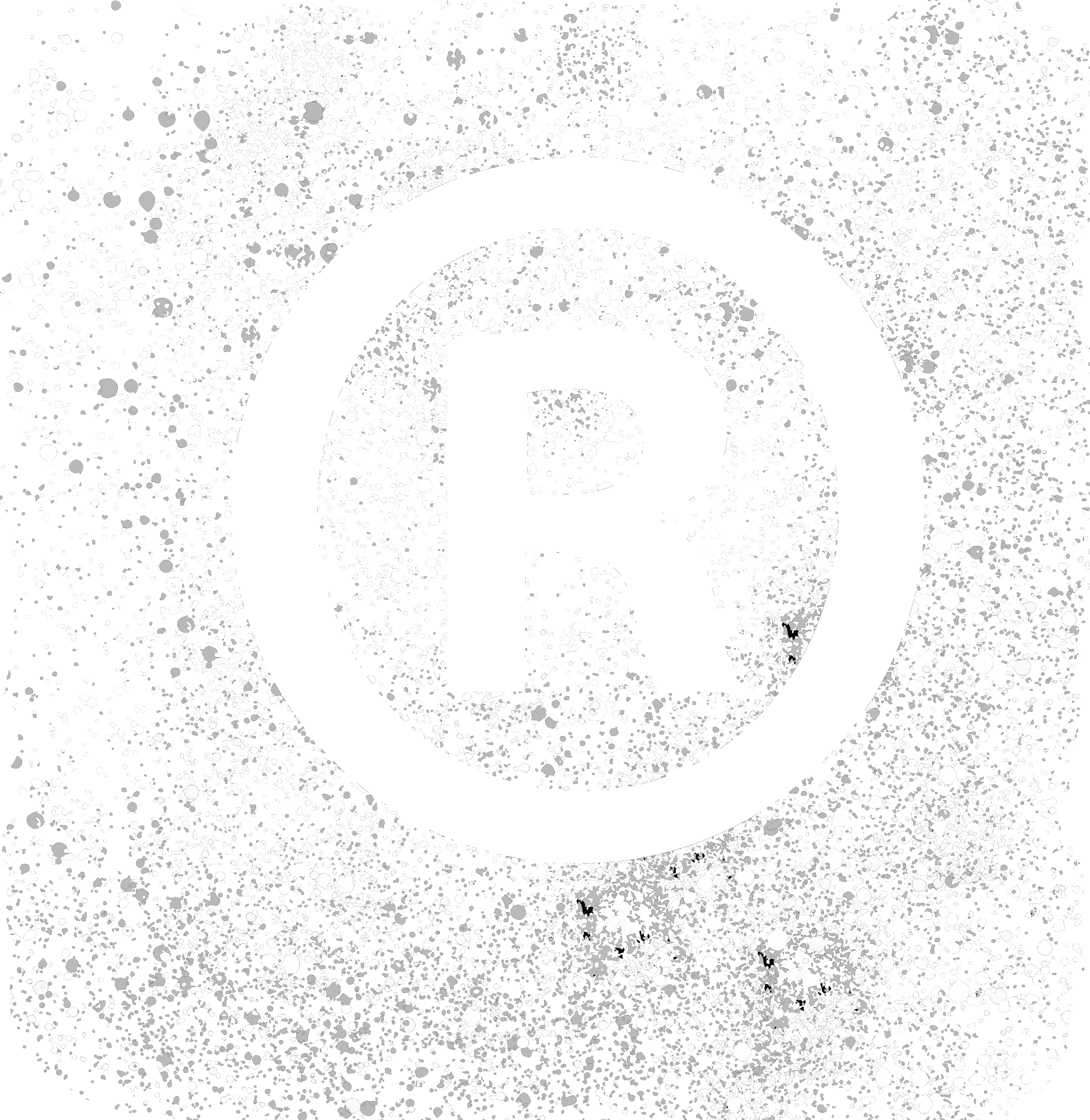 Grunge Style Registered Trademark Symbol PNG Image