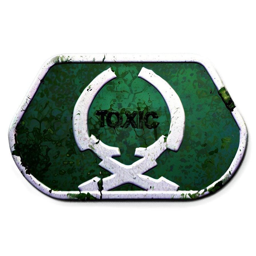 Grunge Toxic Emblem Png 06202024 PNG Image