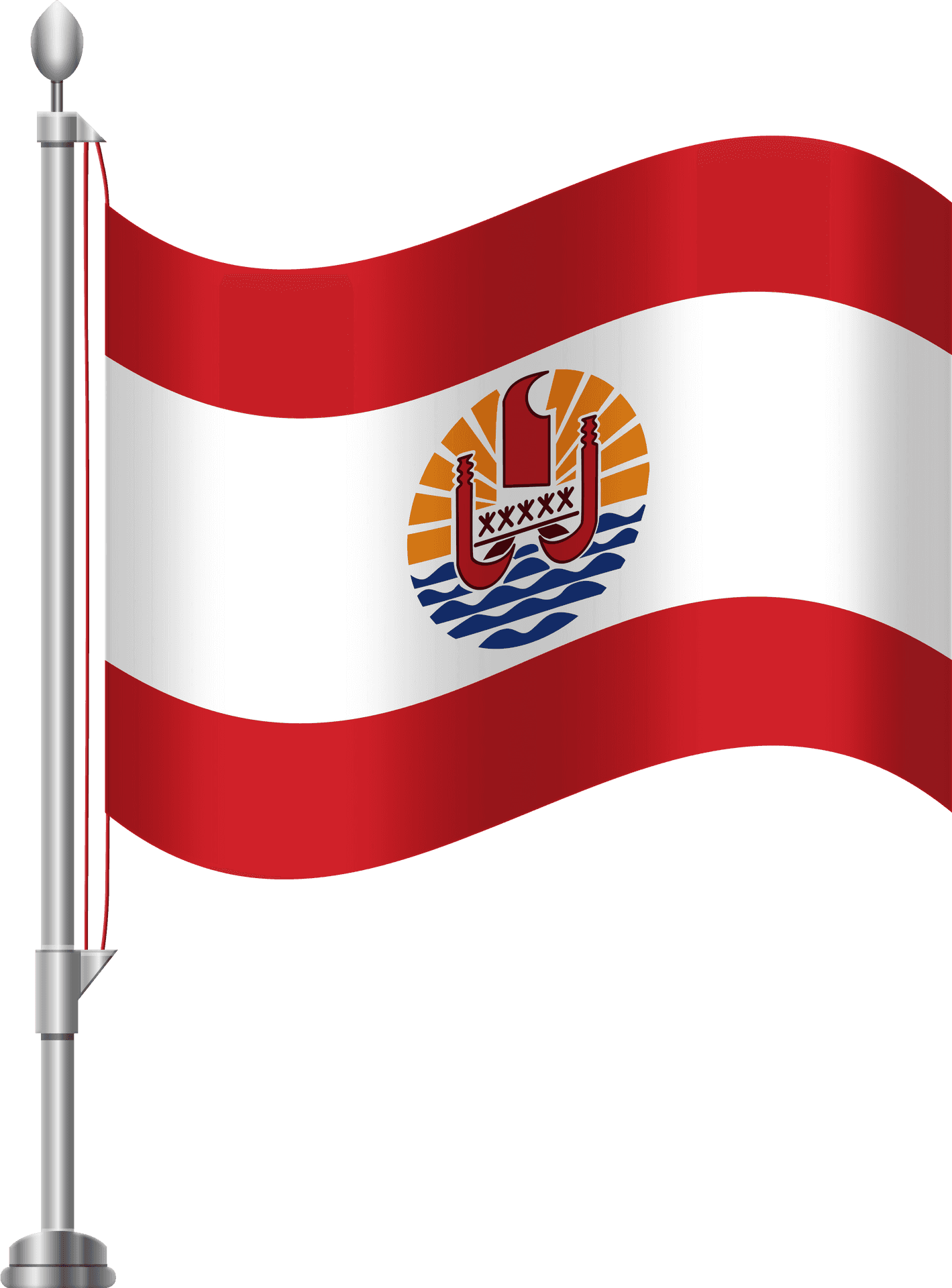 Guam Flag Waving PNG Image