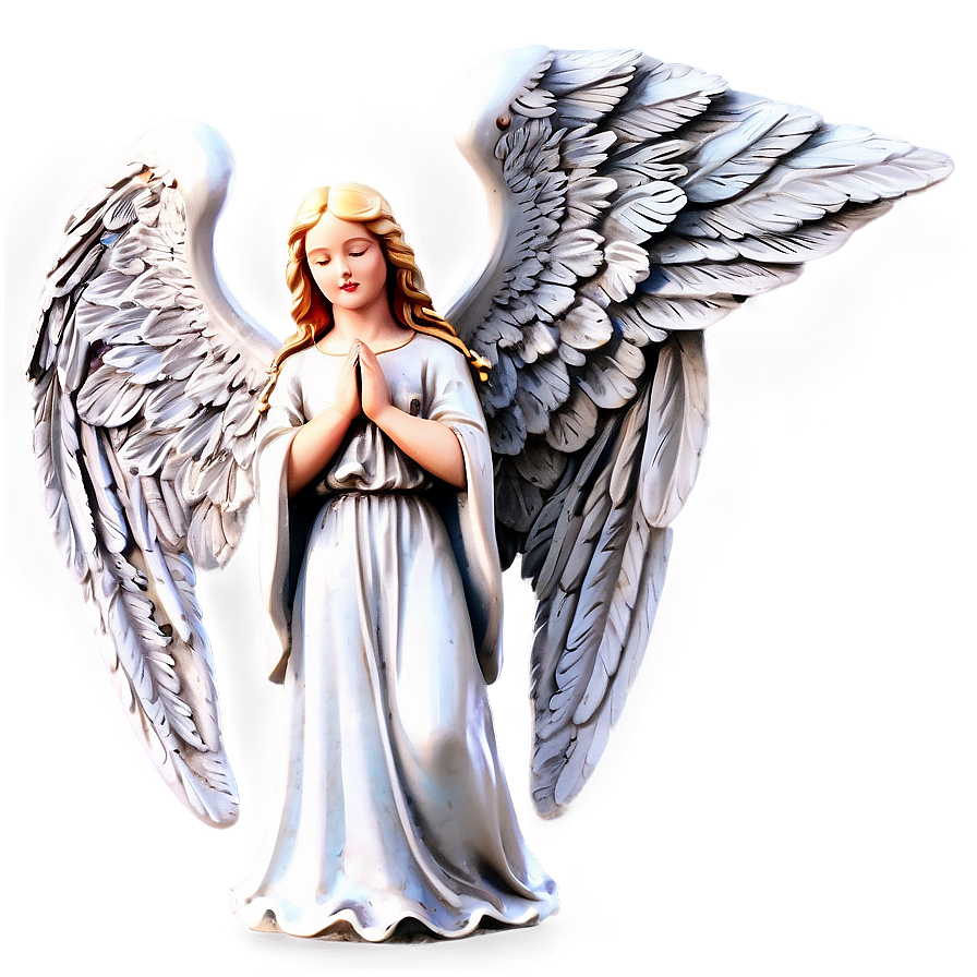 Guardian Angel Statue Art Png Oiw PNG Image