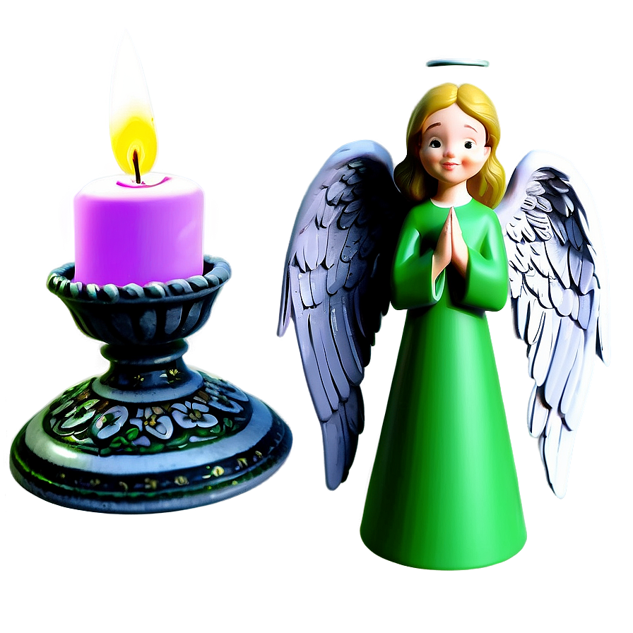 Guardian Angel With Candle Png 70 PNG Image