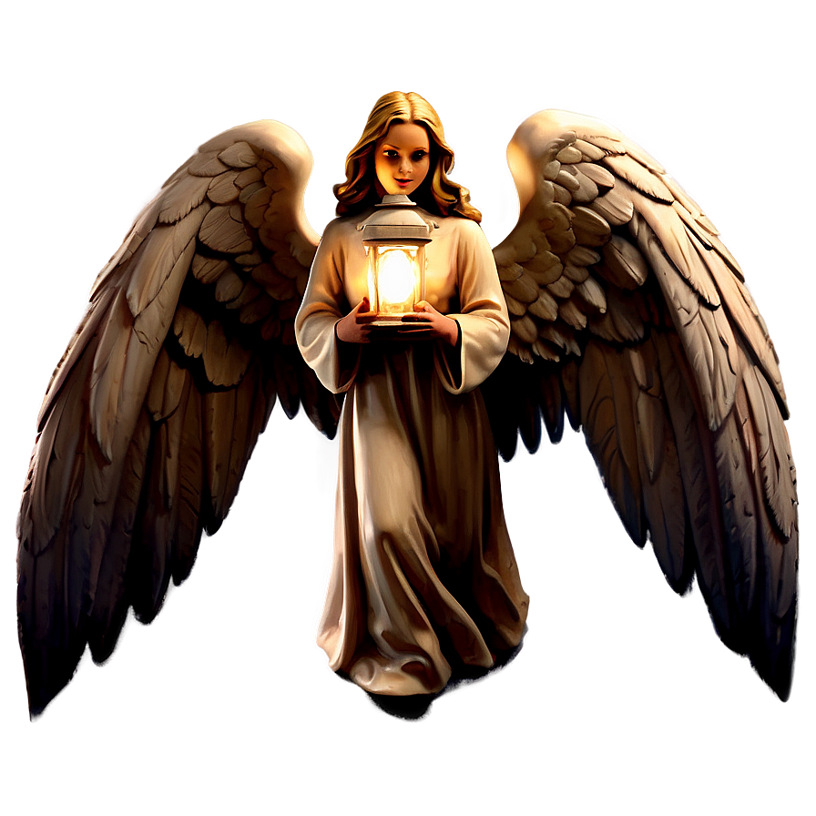 Guardian Angel With Lantern Png Iev PNG Image