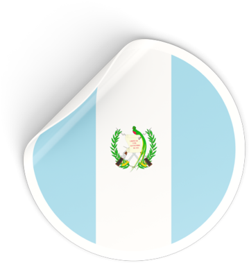 Guatemala Flag Button Graphic PNG Image