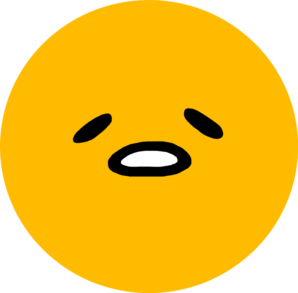 Gudetama Simple Face Expression PNG Image