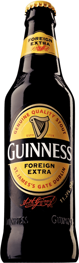 Guinness Foreign Extra Stout Bottle PNG Image