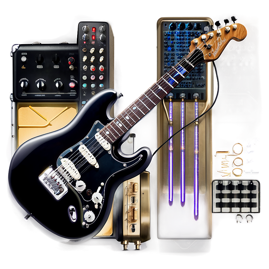 Guitar Amp On Stage Png Hww28 PNG Image