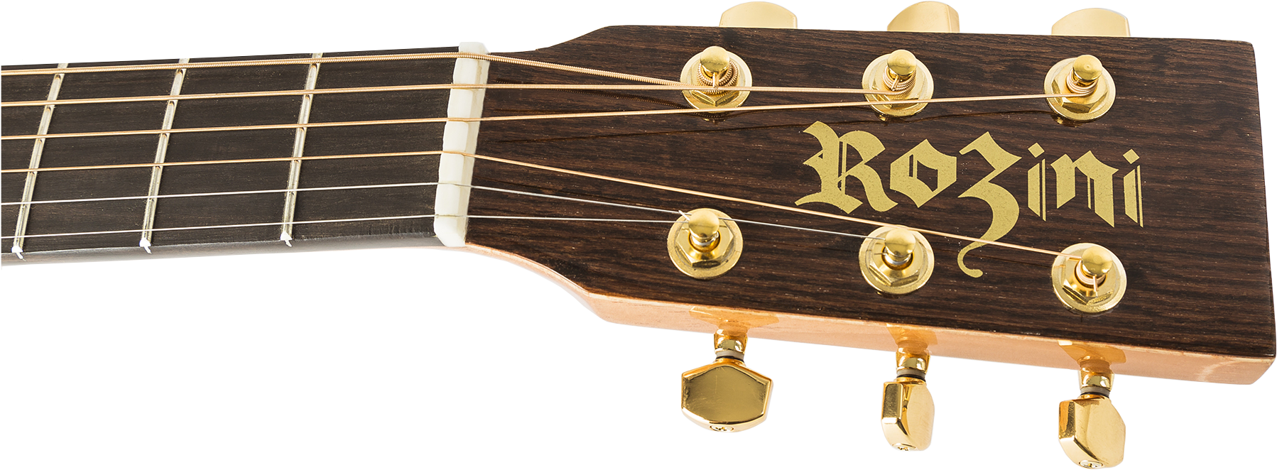 Guitar Headstock Closeup Rozini Brand PNG Image