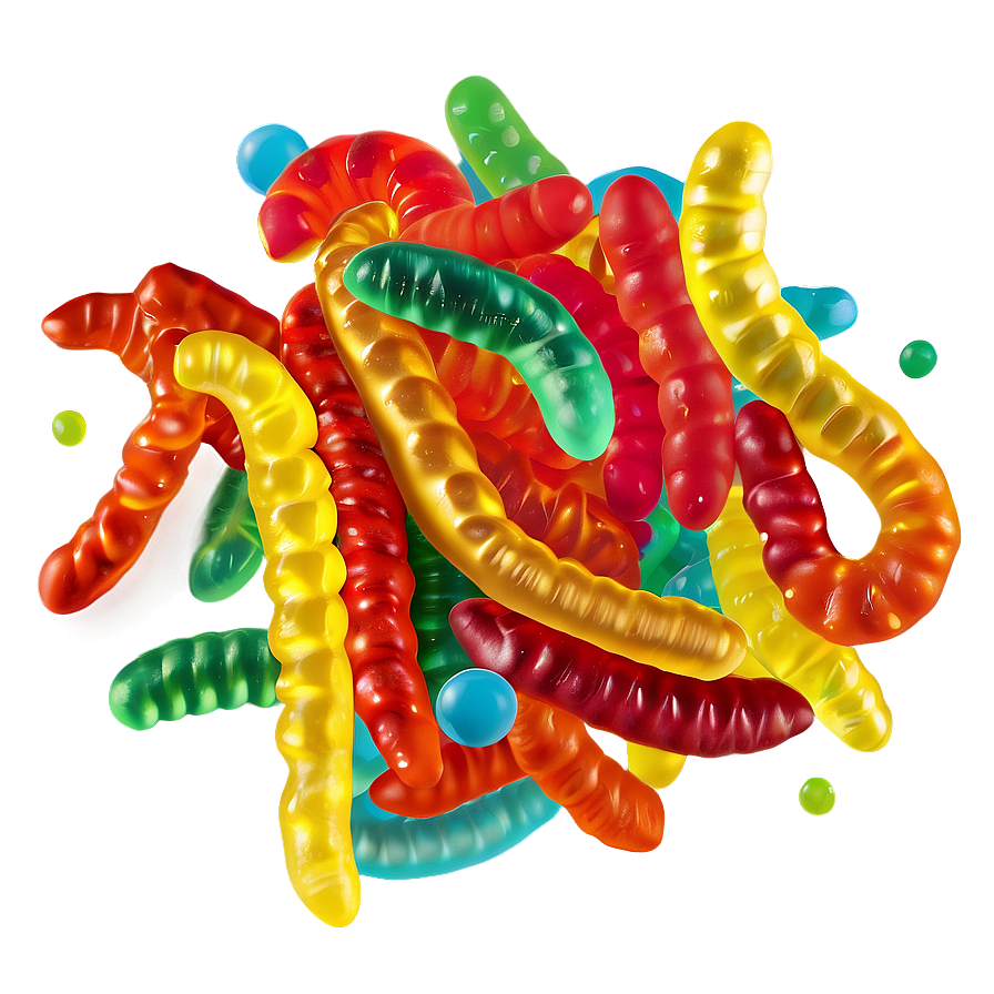 Gummy Worm Party Mix Png 80 PNG Image