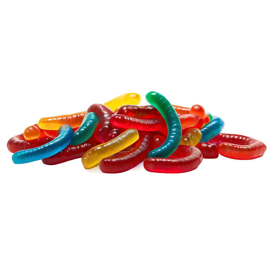 Gummy Worms Spilling Out Png Lub PNG Image