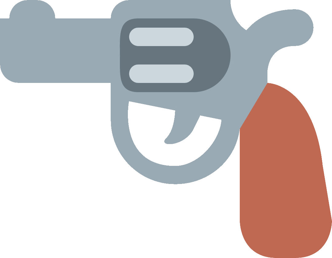 Gun Water Emoji Icon PNG Image