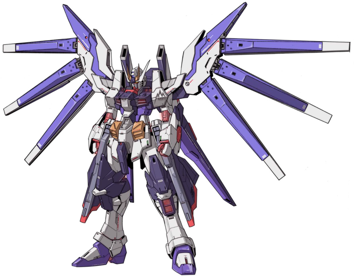 Gundam Mecha Illustration PNG Image