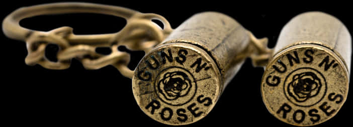 Guns N Roses Bullet Logo Keychain PNG Image