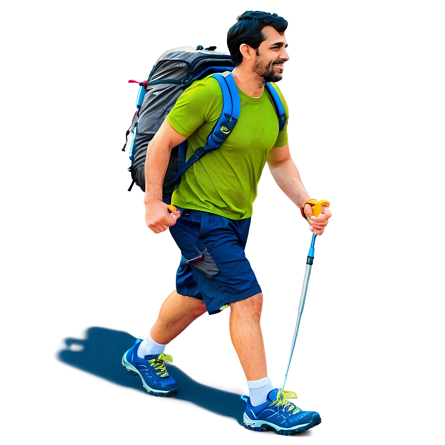 Guy Hiking Png Lkw58 PNG Image