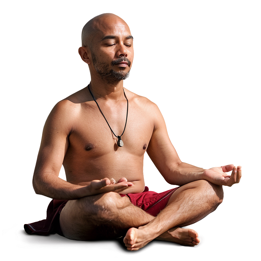 Guy Meditating Png Ich47 PNG Image