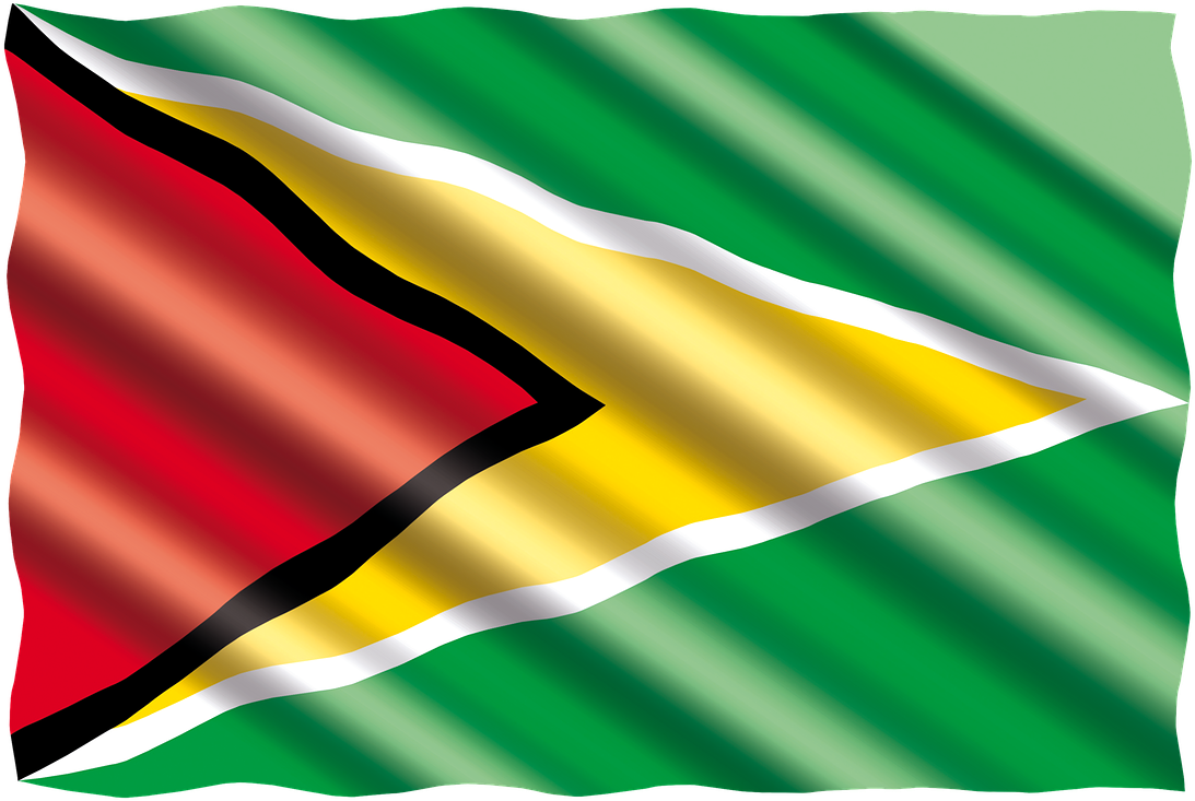 Guyana Flag Waving PNG Image