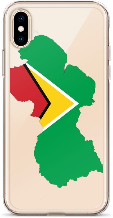 Guyana Map Phone Case Design PNG Image