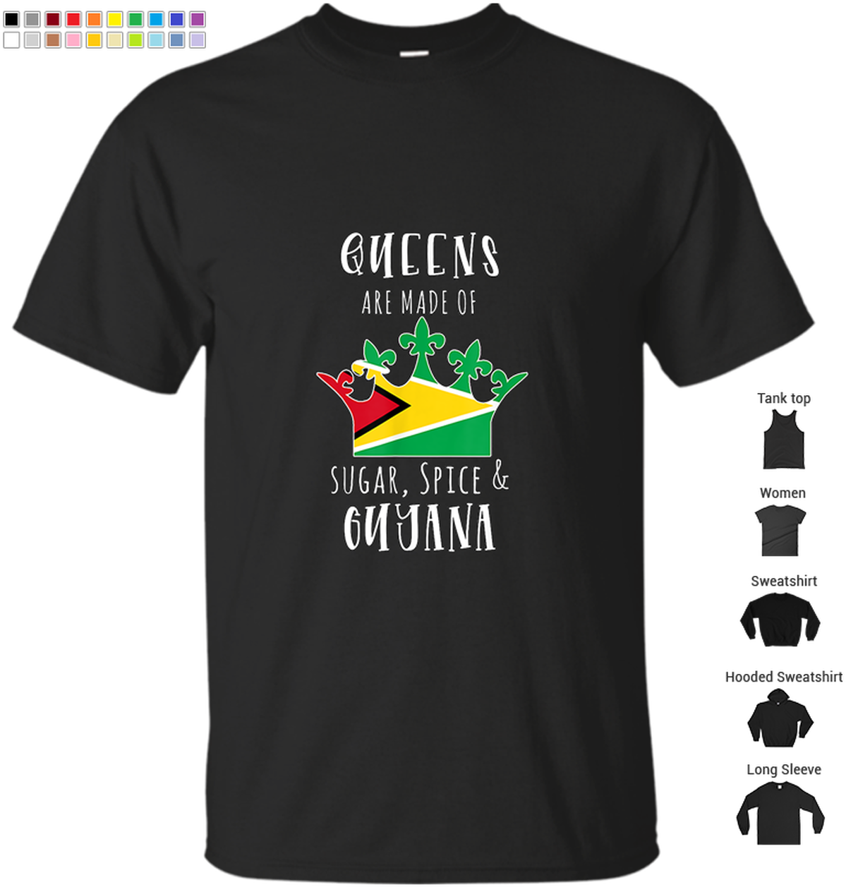 Guyana Pride T Shirt Design PNG Image