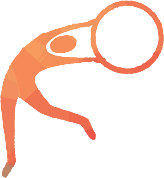 Gymnast Silhouette Backflip PNG Image