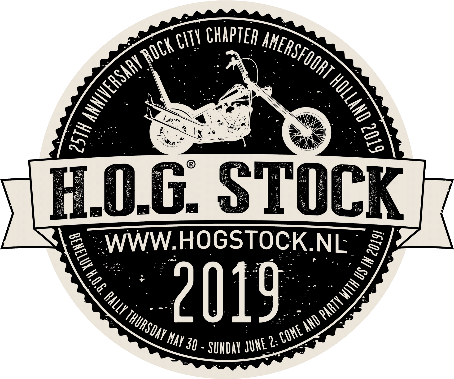 H O G Stock2019 Motorcycle Event Logo PNG Image