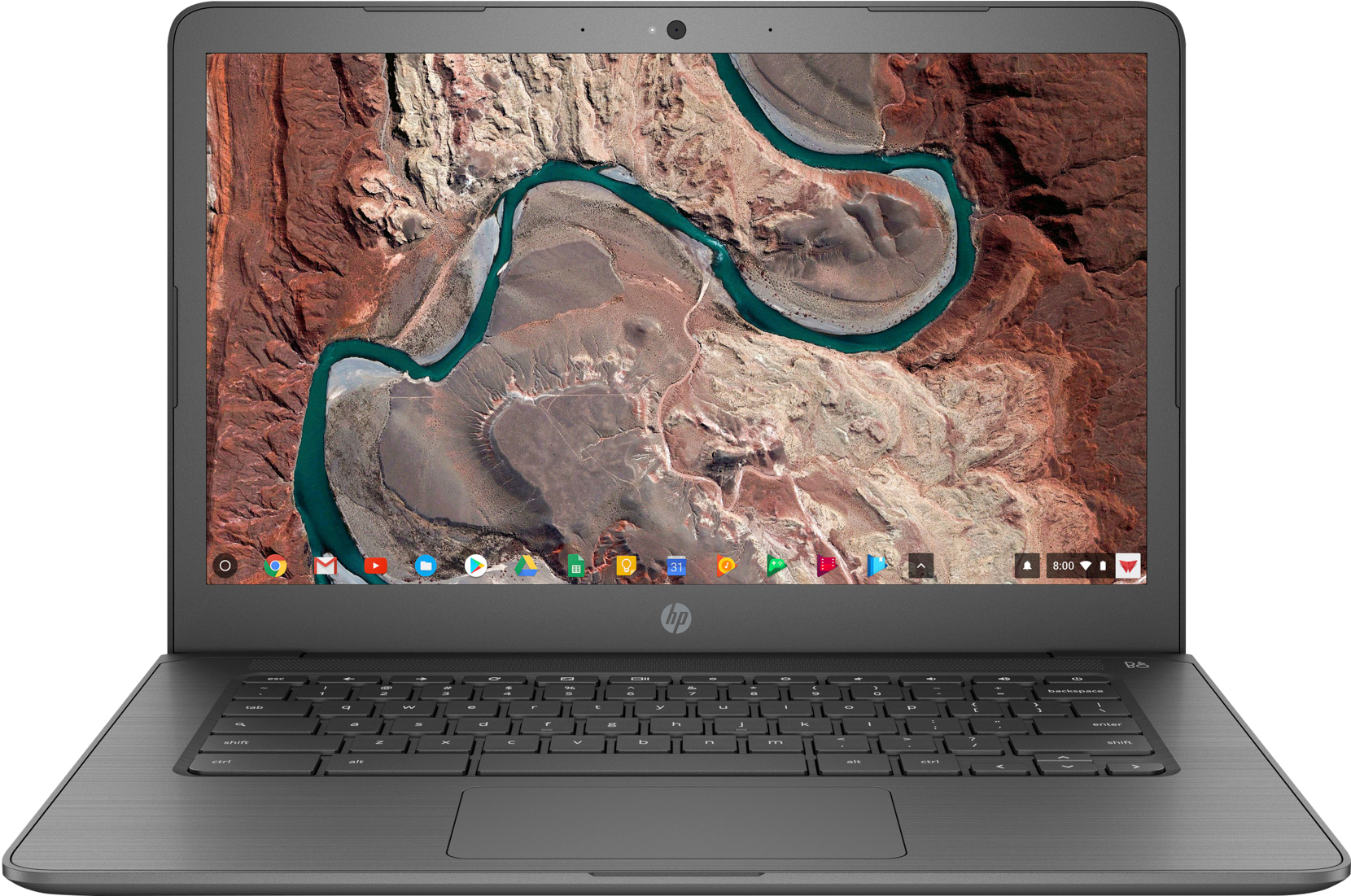 H P Chromebook Front View PNG Image