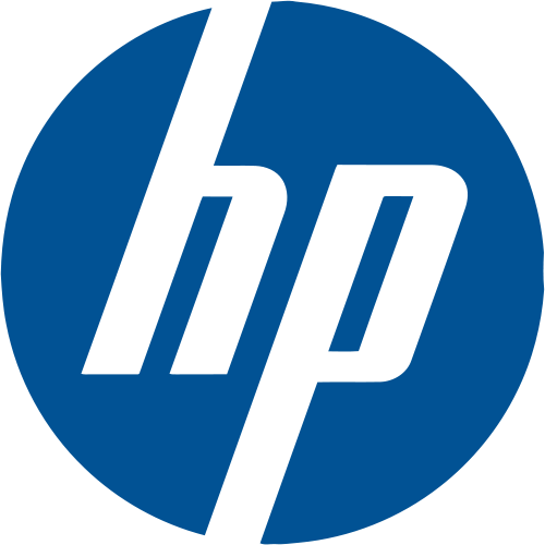 H P Logo Blue Background PNG Image