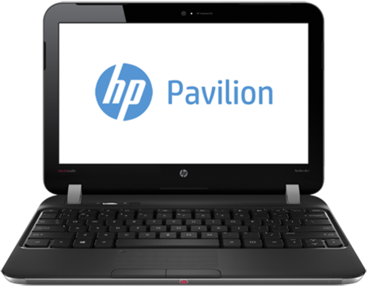 H P Pavilion Laptop Front View PNG Image