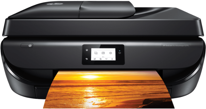 H P Printer Sunset Printout PNG Image