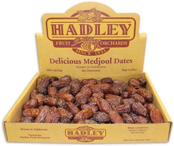 Hadley Orchards Medjool Dates Box PNG Image