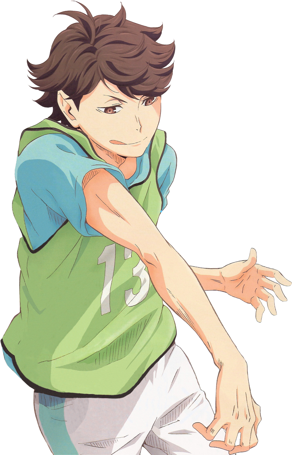 Haikyuu Character Action Pose PNG Image