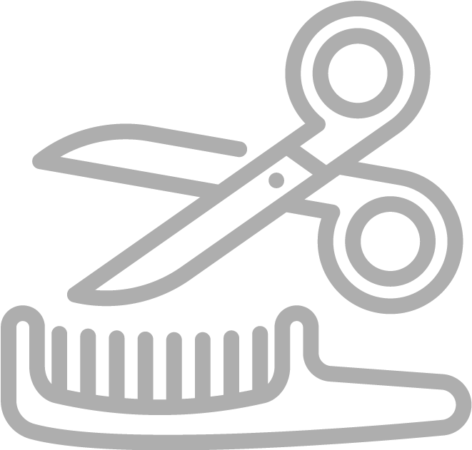 Hairdressing Scissors Comb Icon PNG Image