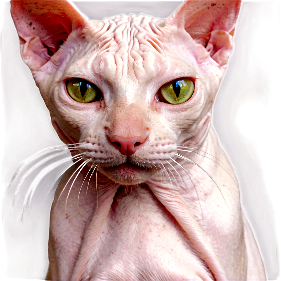 Hairless Cat Close-up Png Ayn6 PNG Image