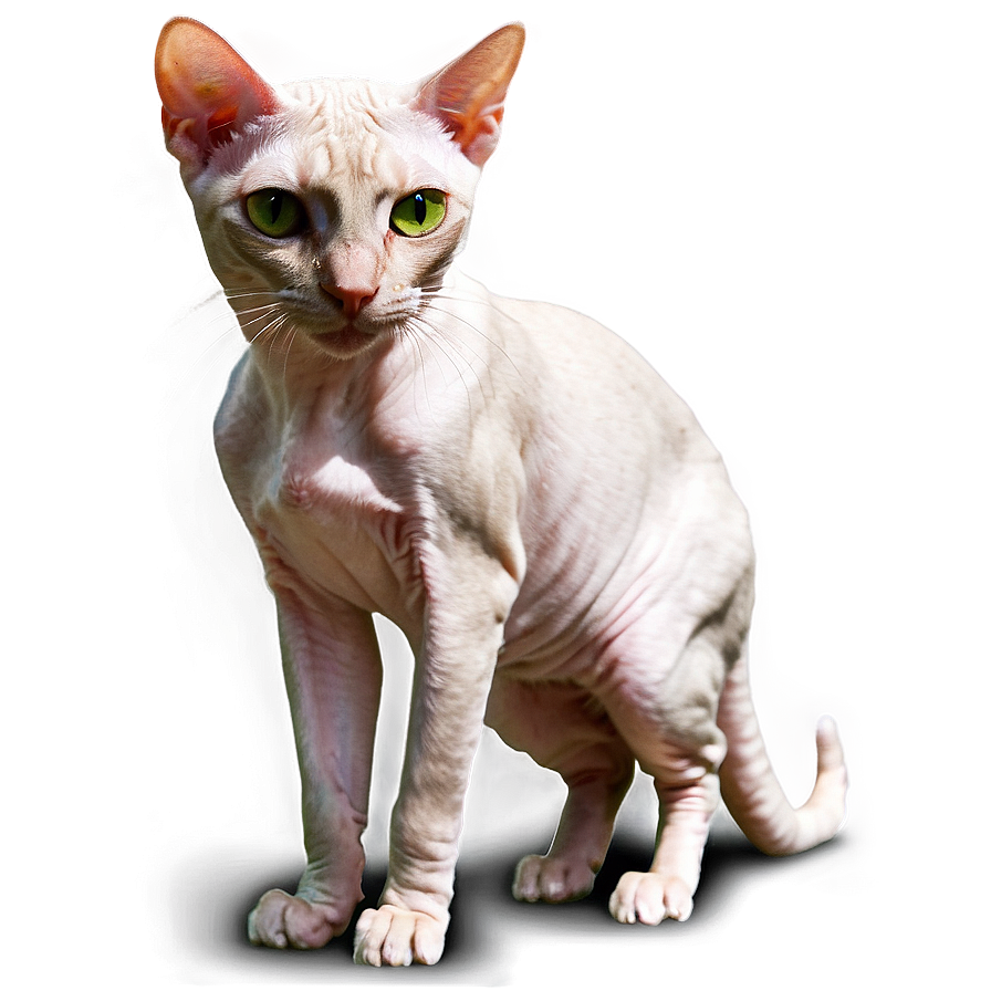 Hairless Cat Green Eyes Png Psv PNG Image