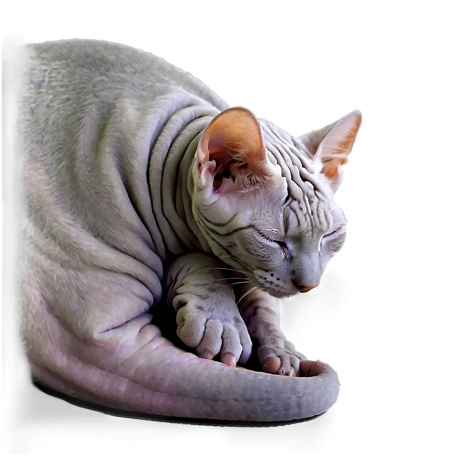 Hairless Cat Sleeping Png 41 PNG Image