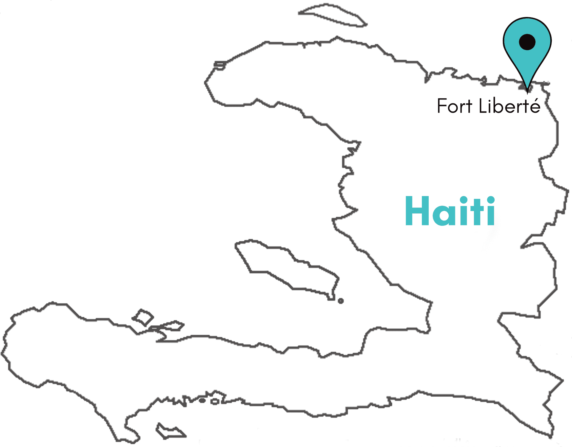 Haiti Map Fort Liberte Location PNG Image