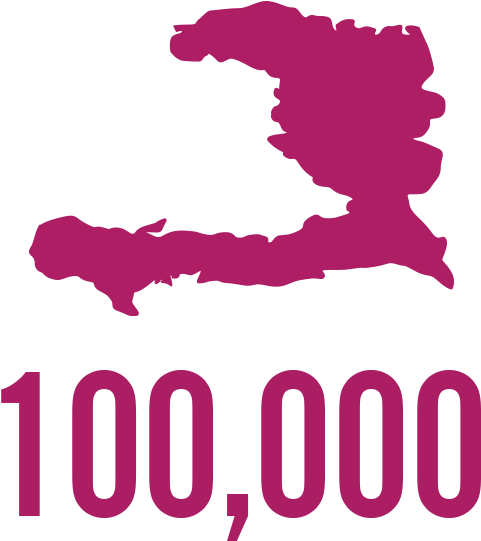 Haiti Map100000 Milestone PNG Image