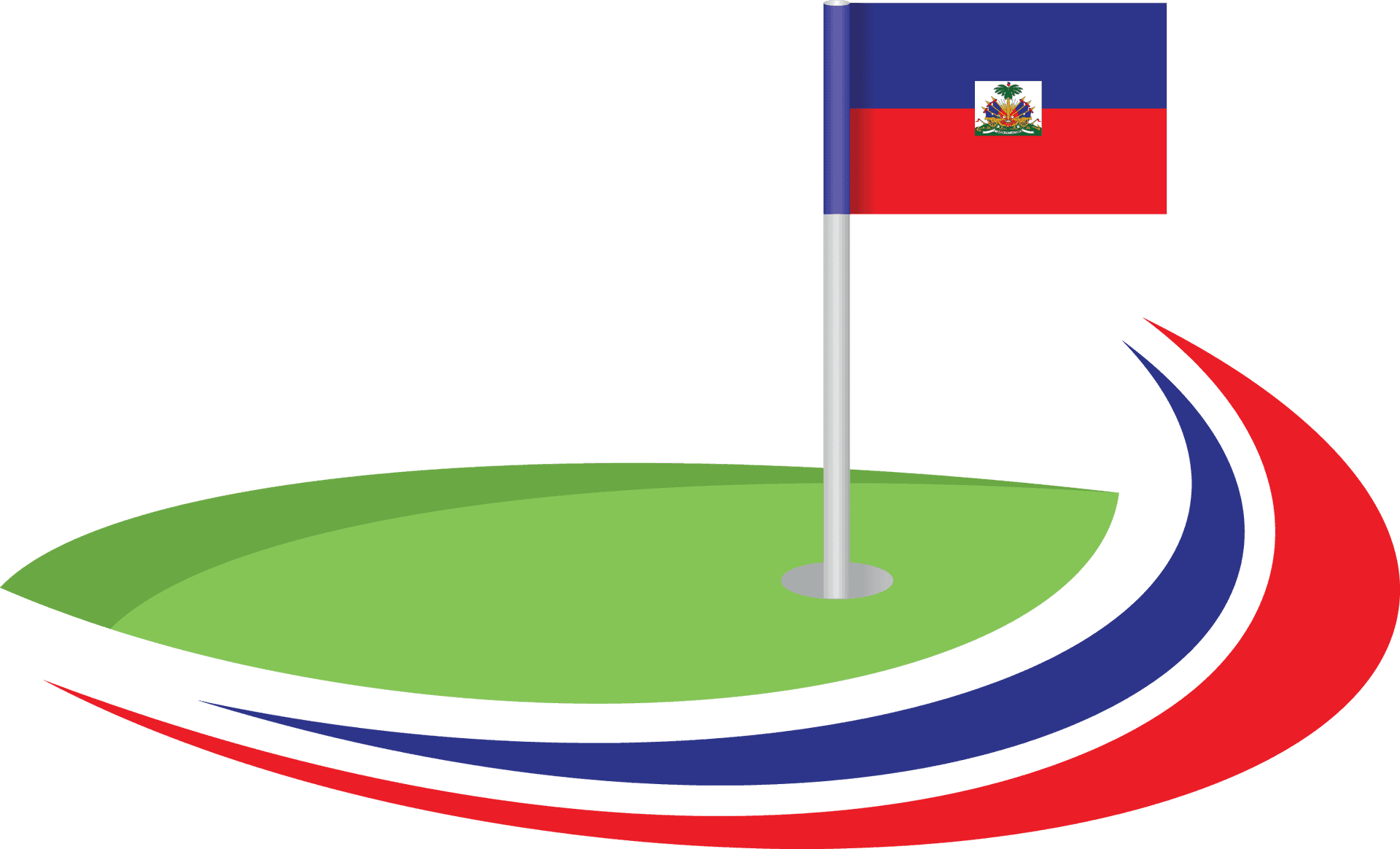 Haitian Flag Graphic Design PNG Image