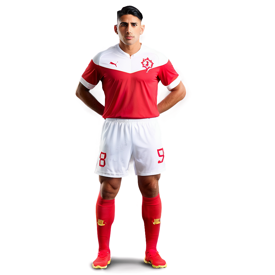 Hakimi In National Team Kit Png Dcd PNG Image