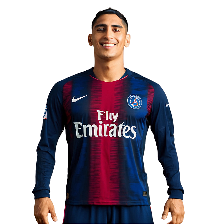 Hakimi Psg Jersey Png 10 PNG Image