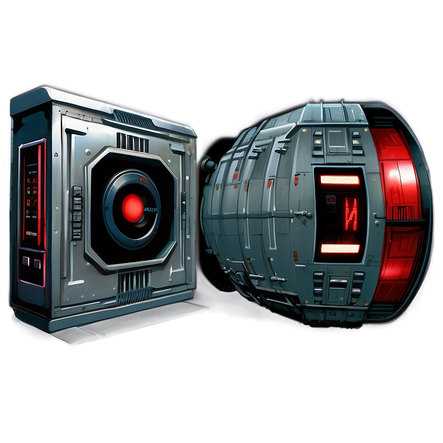 Hal 9000 Detailed Sketch Png 06252024 PNG Image