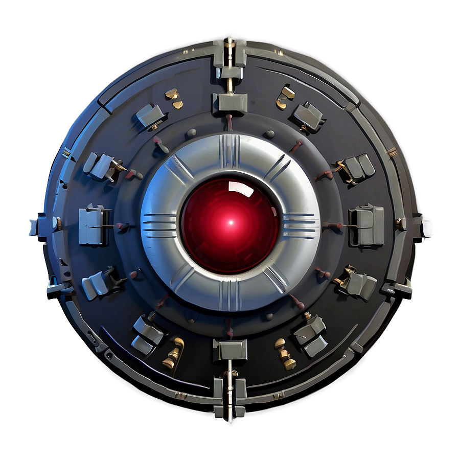 Hal 9000 Detailed Sketch Png 2 PNG Image