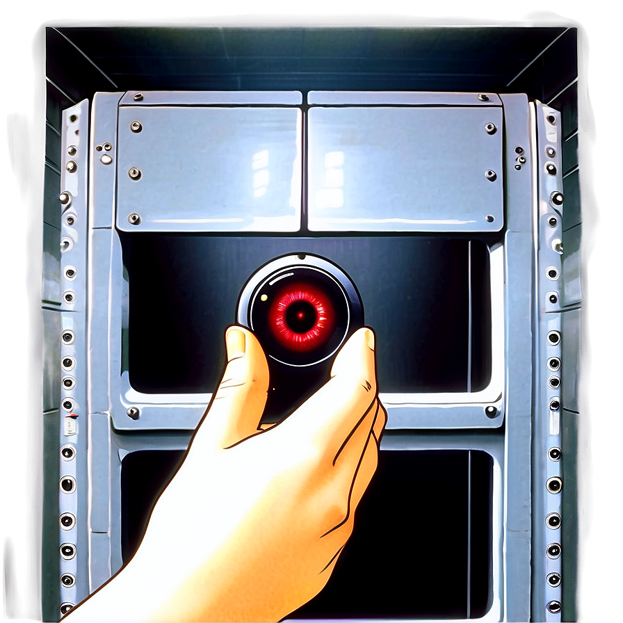 Hal 9000 Iconic Scene Png Std PNG Image