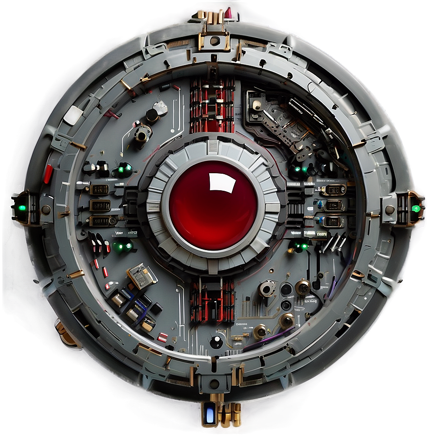 Hal 9000 Intricate Detail Png Pxn PNG Image