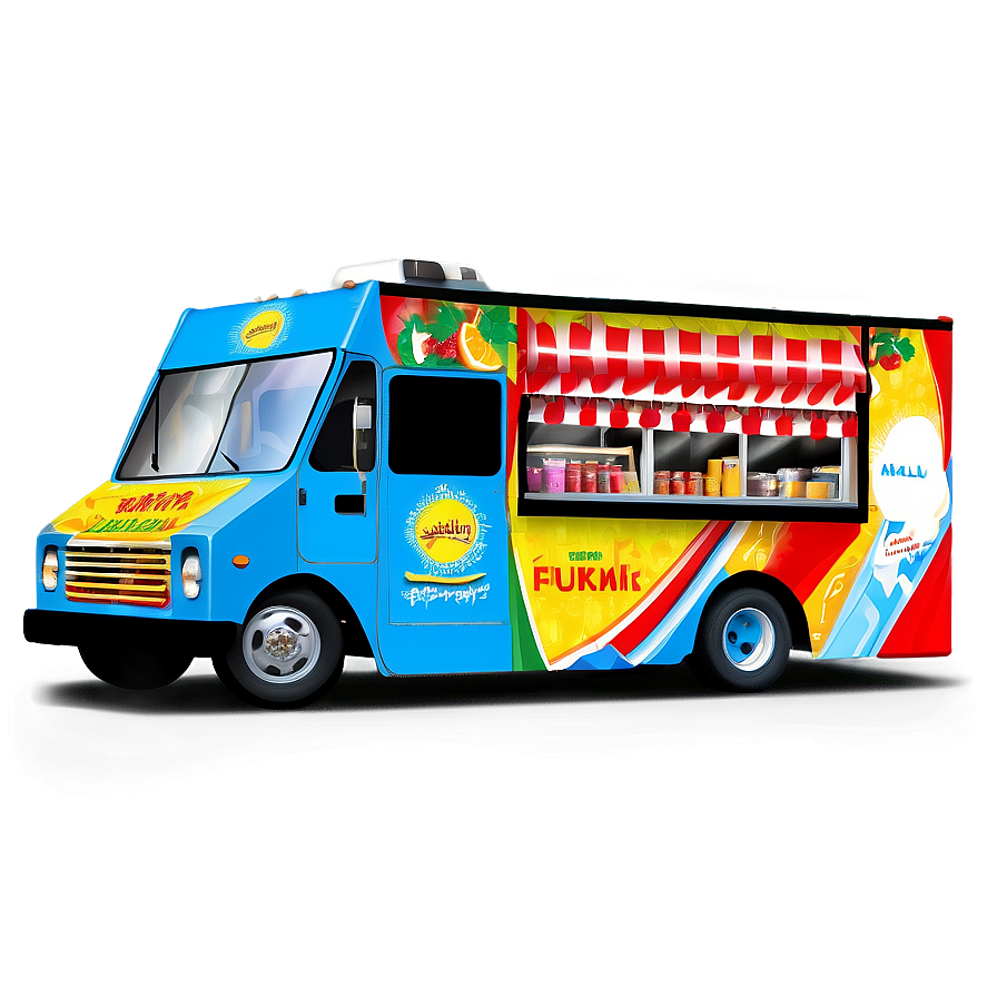 Halal Food Truck Png Oie PNG Image