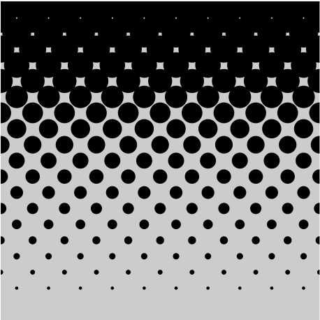 Halftone Gradient Dots Pattern PNG Image