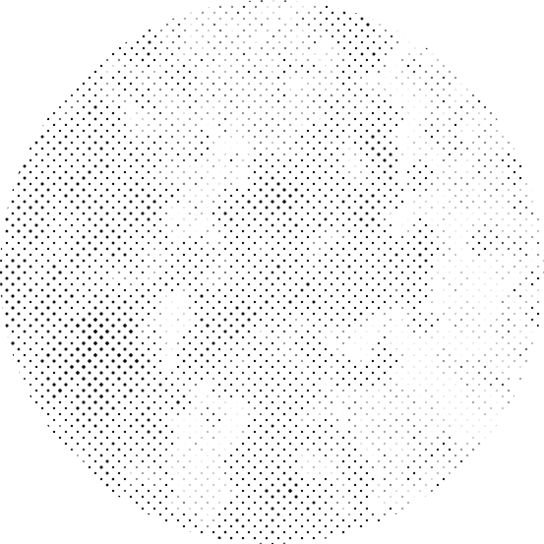 Halftone Gradient Sphere PNG Image