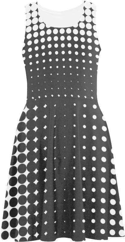 Halftone Pattern Dress PNG Image