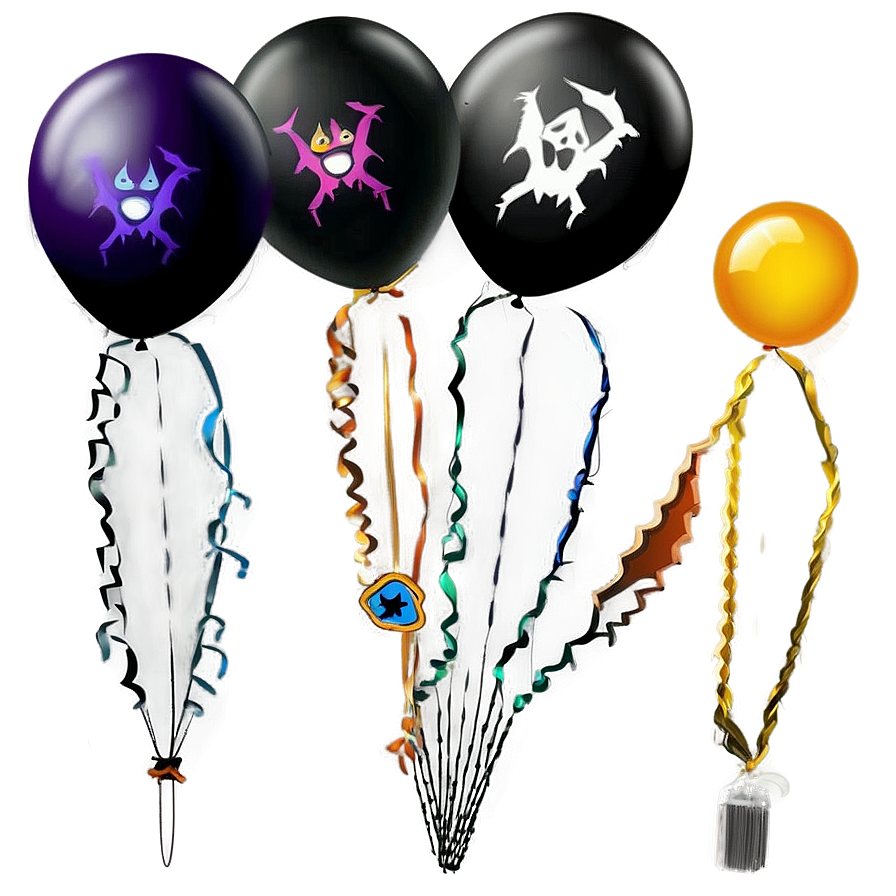 Halloween Balloons Png Awl PNG Image