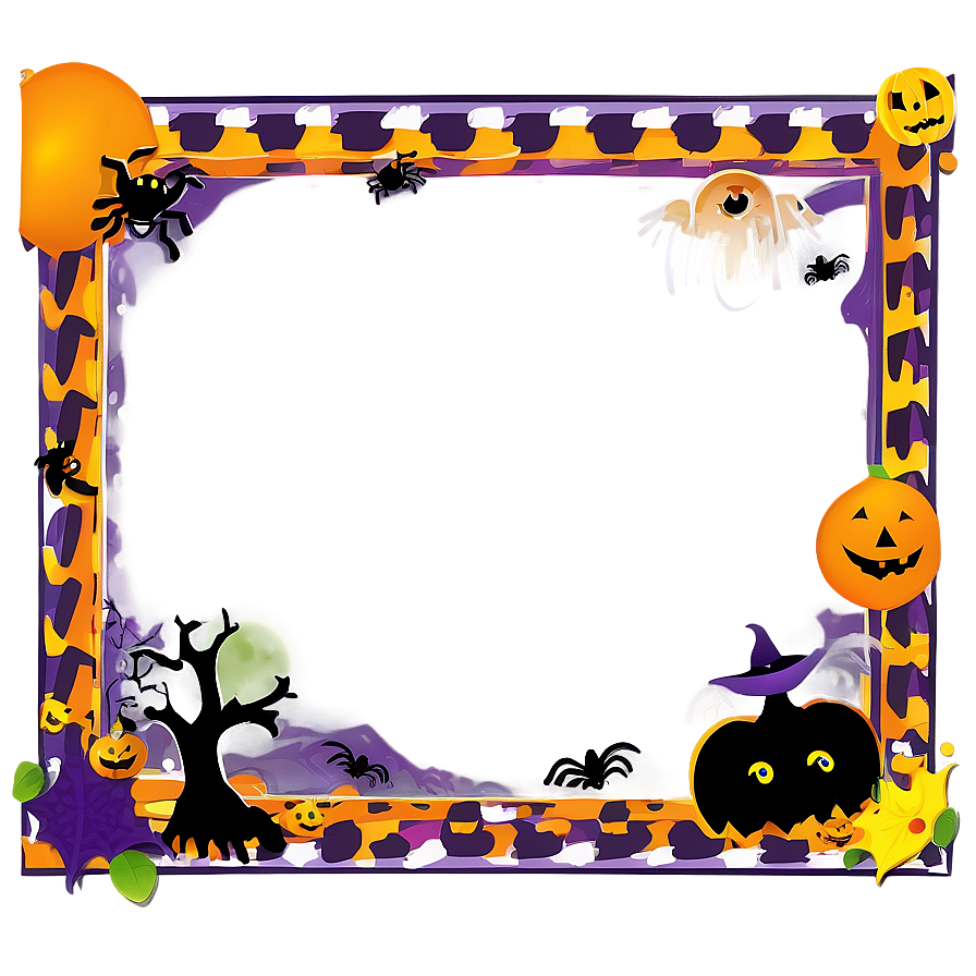 Halloween Border For Kids Png 14 PNG Image