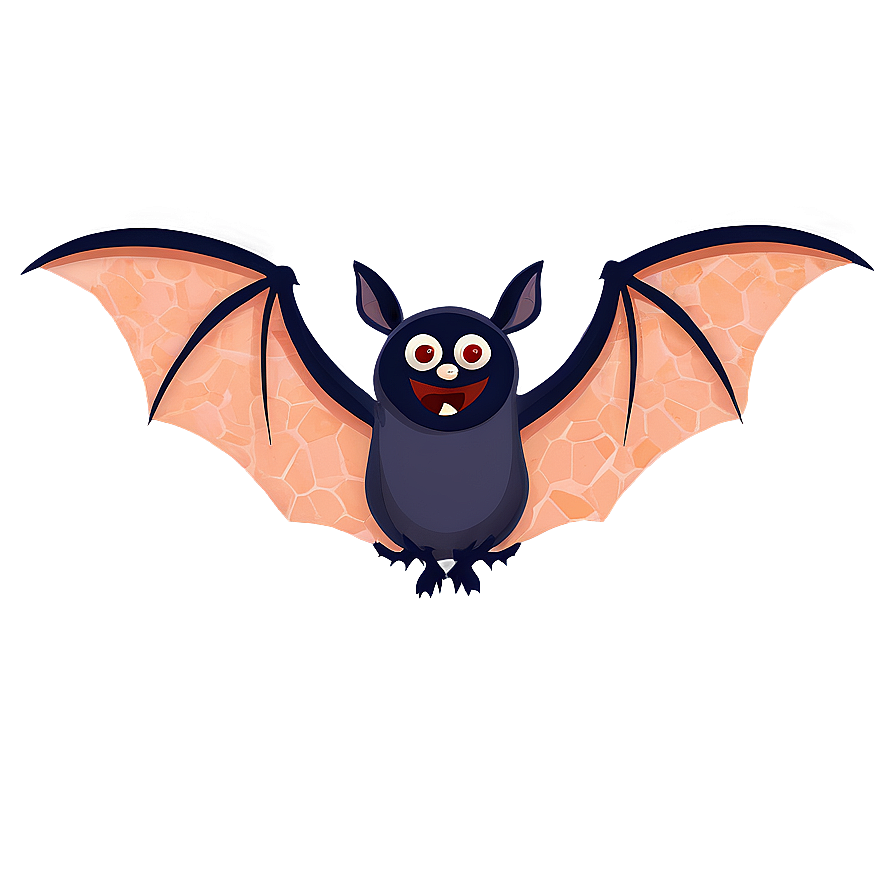 Halloween Cartoon Bats Flock Png 06252024 PNG Image